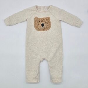 Nordstrom Bear Baby Cream Romper Size 3 Months